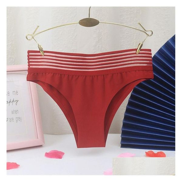 Mutandine da donna Aggiorna sexy vita in bikini in ghiaccio slip senza cuciture di seta senza cuciture donne sport biancheria intima legging perizenti per caghe da donna vestiti da donna dhrqd