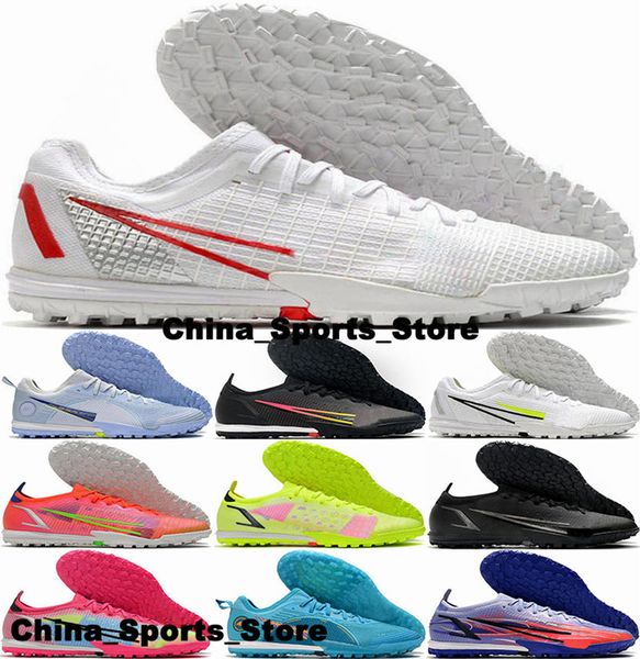 Scarpe da calcio Tacchetti da calcio Scarpe da calcio Mercurial Vapor 14 Elite TF Taglia 12 Scarpe da ginnastica di alta qualità CR7 Uomo Us 12 Eur 46 botas de futbol Us12 Scarpe da calcio Kid Sports