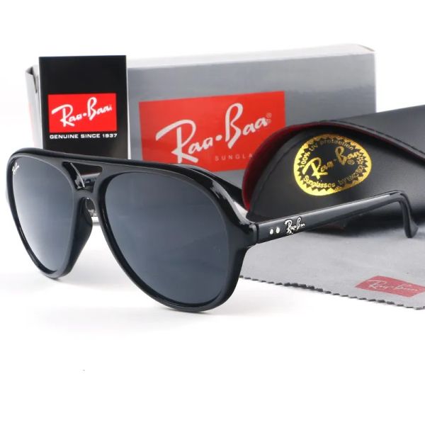 Дизайнерские мужские и женские солнцезащитные очки Shady Raa Pilot Protection Band Вождение Солнцезащитные очки Baa Стеклянные линзы Высококачественные очки UV400 с коробкой Caes