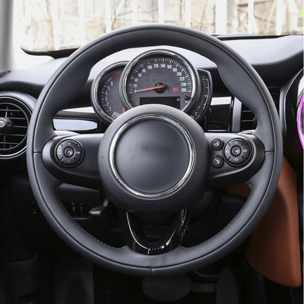 Direksiyon simidi DIY Mini Cooper Coupe Clubman Countryman 2014-2023 deri örgü için DIY özel orijinal araba kapağı