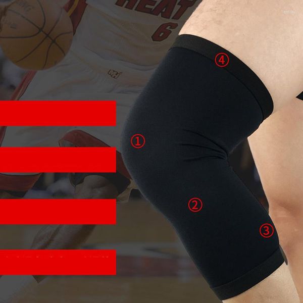 Knieschützer 1 Stück Sport Laufen Radfahren Gym Pad Stützklammern Elastische Nylon Kompressionsschutzhülle für Volleyball Basketball