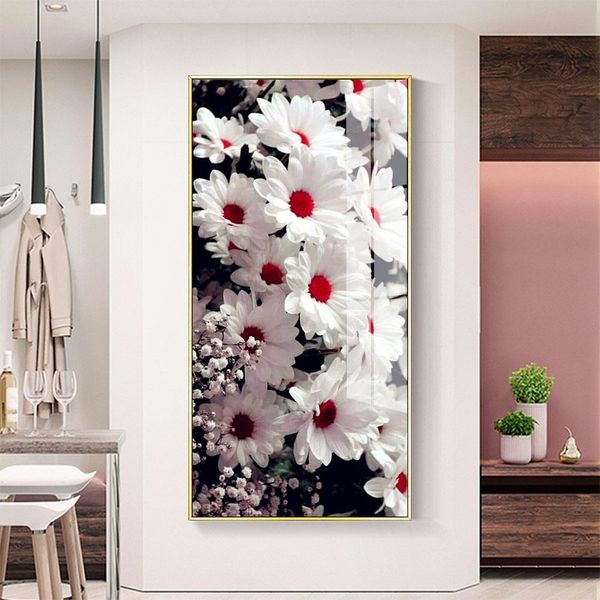 Ponto de diamante AB Diamond Pintura Full Square/redonda Decorações de flores para Mosaico Home adesivos de parede de flores Arte de diamante