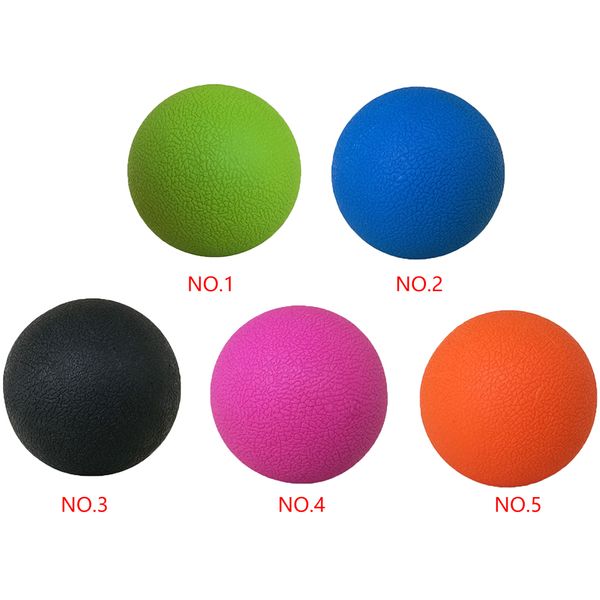 Yoga Balls Foot Back Arm Muscle Lacrosse Massage Ball TPE Gym Fitness Yoga Ball Muscle Stress Relief Strumenti di massaggio 230605