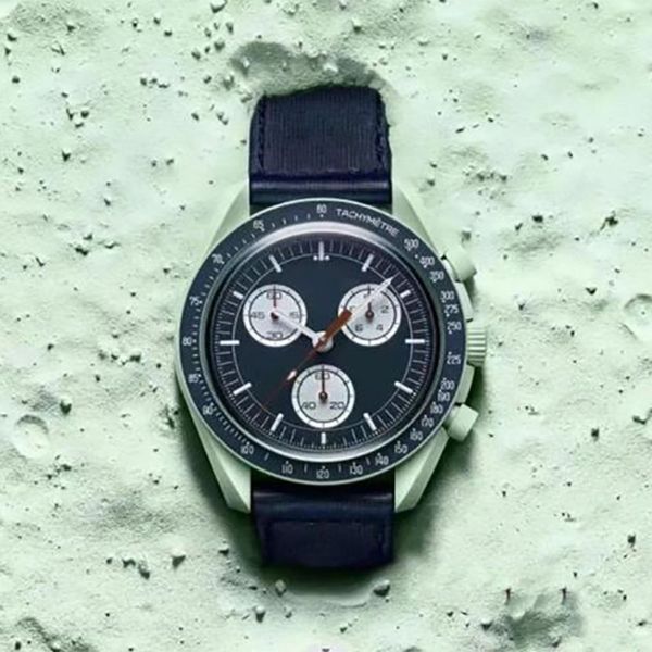 Luxuriöse Herrenuhren, voll funktionsfähig, Quarz-Chronographenuhren, 42 mm, modische Uhr, limitierte Auflage, Master-Armbanduhren, Planet Moon