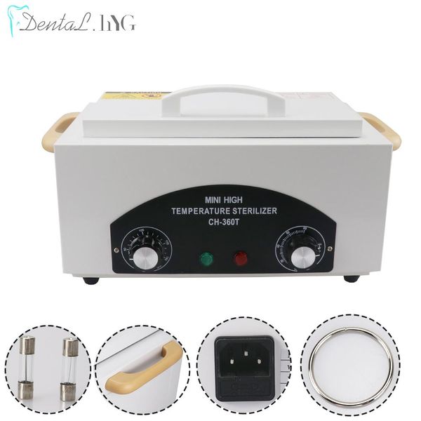 Fornece esterilizador de unhas esterilização seca esterilização Caixa de desinfecção de alta temperatura para manicure equipamento de salão de salão de unha ferramenta de metal