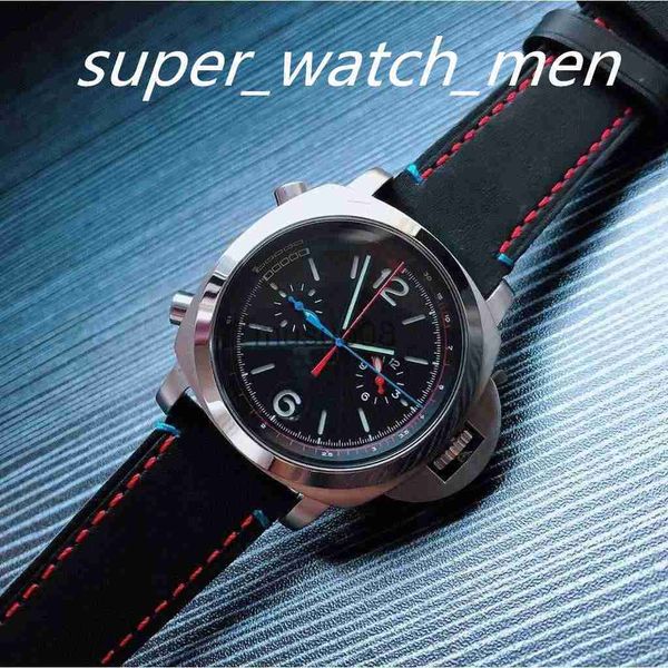 Andere Uhren Super Qualität Herrenuhr TITANIO Uhren 47mm Lederarmband Automatik Schwarzes Zifferblatt Mechanische Uhren Saphir Lumineszenz Wasserdicht Herren J230606