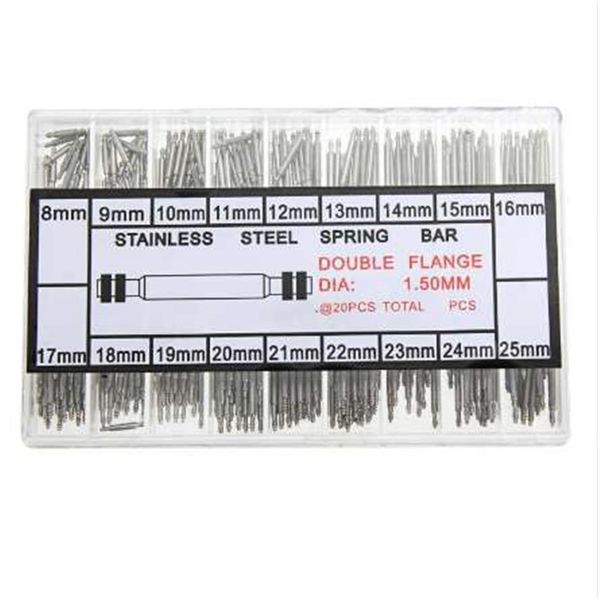 NOVO 360pcs 8-25mm Watchmaker Watch Tools Spring Bar Link Pins Tool Parts for Watch Repair Tool Kit Accessories241J