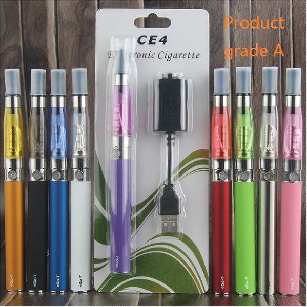 1 pz eGo ce4 penna vape starter kit ego-t batteria ce4 sigaretta elettronica blister 650/900/1100 mah e penne cig OEM fabbrica di shenzhen A