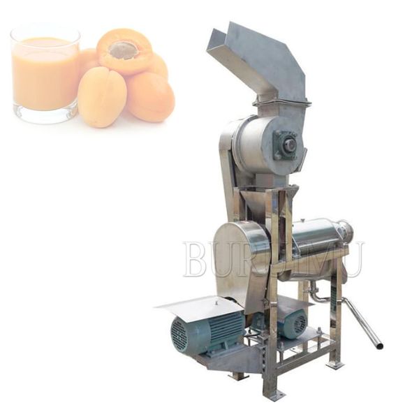 LEWIAO Commercial Apple Spiral Crusher Juicer Extractor Frutta Linea di produzione Macchina per la lavorazione con ruote Pressa a freddo per arancia