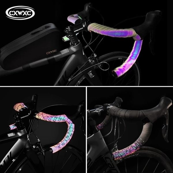 Велосипедные руля Компоненты дороги Noctilucent Speed ​​Handle Capes Light Offerice Dazzle Cycling Bar лента Pu