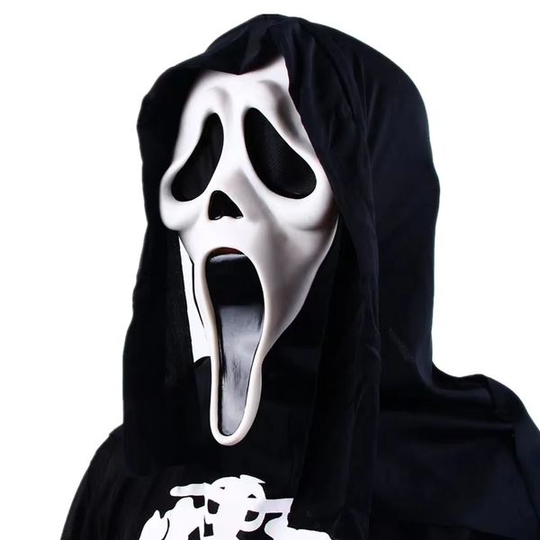 Halloween Skeleton Mask Horror Carnival Masquerade Masquerade Cosplay Adulto Full Face Capacete Festa Halloween Máscaras Assustadoras QH67