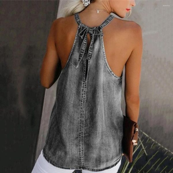 Camicette da donna Trendy Women Halter Top senza spalline Vestibilità regolare Summer Ladies Soft Cami Streetwear