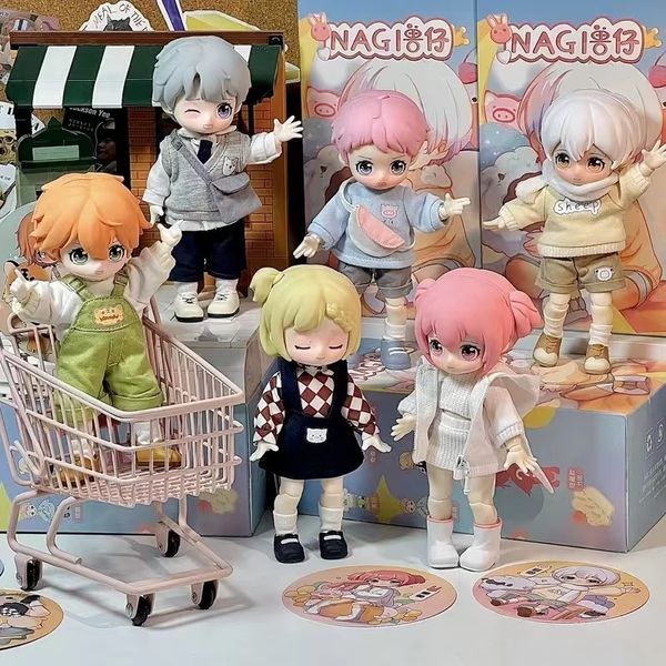 Caixa cega NAGI Kindergarten Series Box Toys Mystery Cute Action Figure Model Bjd Dolls Surpresa Bag For Kids Gifts 230605