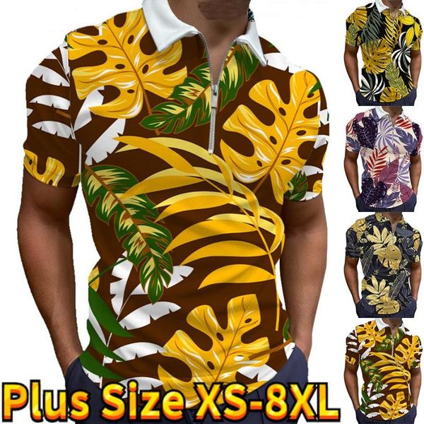 Camisas casuais masculinas Roupas masculinas slim fit estampada camisa de manga curta de luxo baile de formatura flor XS-8XL