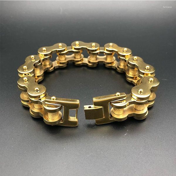 Braccialetti di collegamento Bracciale ciclismo in acciaio inossidabile Commercio estero maschile Produttori di gioielli Accessori per fasce per capelli all'ingrosso