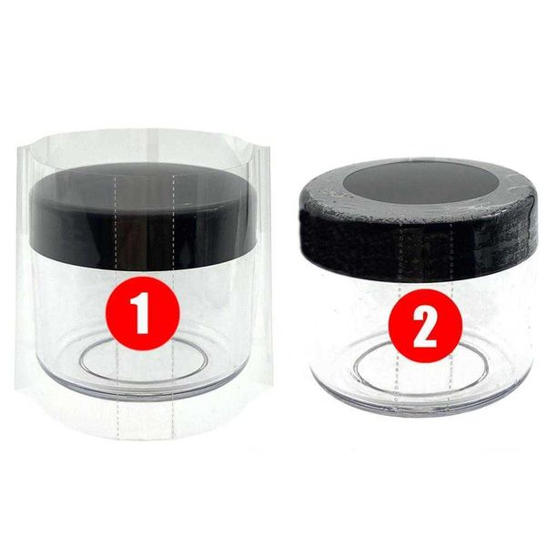 200 peças PVC transparente envoltório termorretrátil para 3g 5g 10g 15g 20g Frascos plásticos para cosméticos Frascos Pot Case Recipientes 2852