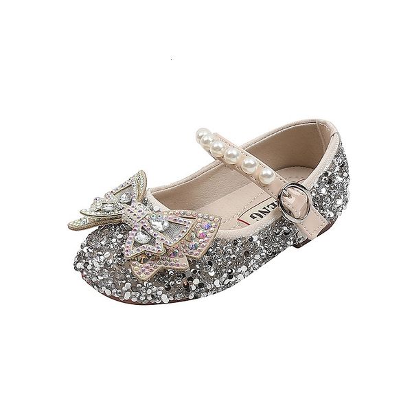 Primi camminatori 12-16cm Marca Neonate Scarpe eleganti da principessa per il compleanno Bling Perle Strass Scarpe da bambina per bambini Scarpe per bambini Primi camminatori 230606