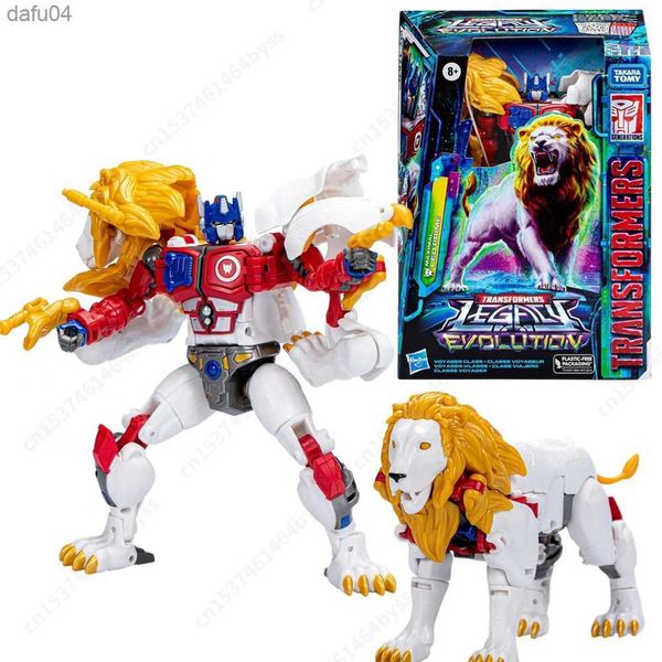 Em estoque Transformers Legacy Leo Prime Evolution Voyager Action Figure Model Toy Collection Hobby Gift L230522