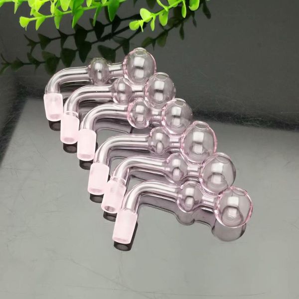 Курительные трубы Bongs Производит ручной кальян Hot Sedelling Pink Double Bubble Glass Wok