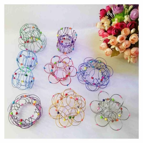 Giocattolo di decompressione Giocattoli Mandala Varietà Cesto di fiori Adulti Anti stress Fidget Puzzle per bambini Anello in acciaio Autismo sensoriale 230607