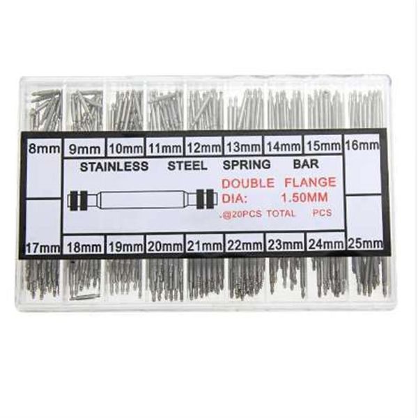 NOVO 360pcs 8-25mm Watchmaker Watch Tools Spring Bar Link Pins Tool Parts for Watch Repair Tool Kit Accessories2529
