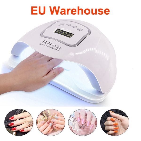 Asciuga Unghie Asciuga Unghie Lampada 8054w LED UV Per Manicure Dryer Machine Gel Polish Auto Sensing Tools Display LCD 230606