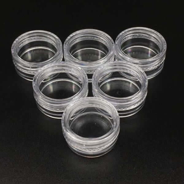 5pcs 2G 3G 5G 10G 15G 20G Taşınabilir Plastik Kozmetik Boş Jars Temiz Şişeler Göz Farı Makyaj Krem Dudak Balsam Konteyner kapları RAVV