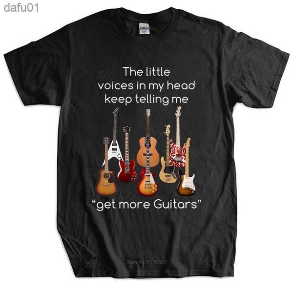 Yeni Moda T-Shirt Pamuk Tees Komik Tişörtler Gitar Gömlek Daha Fazla Gitar Gömlek Erkek Marka Tshirt Erkek Hediye Üstleri Damla Damlama L230520