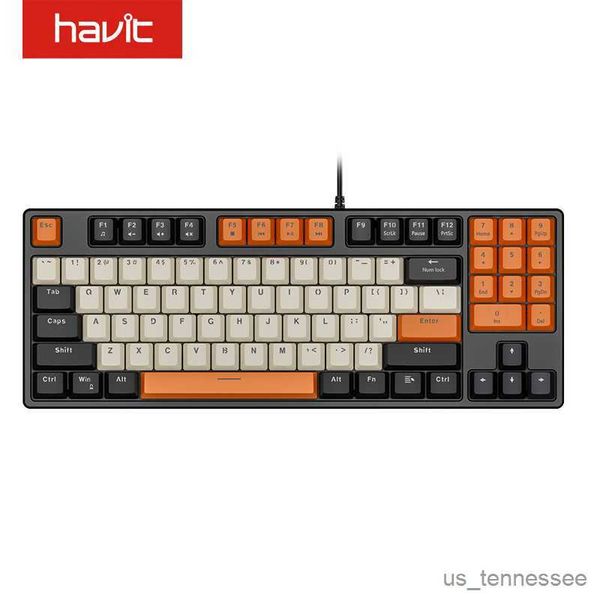 Tastaturen Gaming-Tastatur Roter Schalter mit für PC-Desktop-Gamer kabelgebundenen USB-Tasten