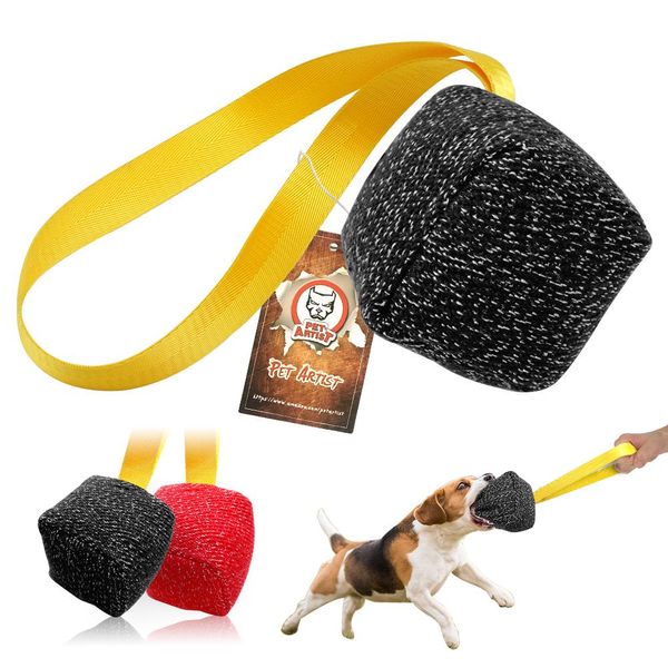 Ausrüstung Interaktives Hundeballspielzeug Große Hunde Bite Training Tugs Pillow Nylon Seilhandle Haustier -Kau -Kugelspielzeug für Beweglichkeitsausrüstung