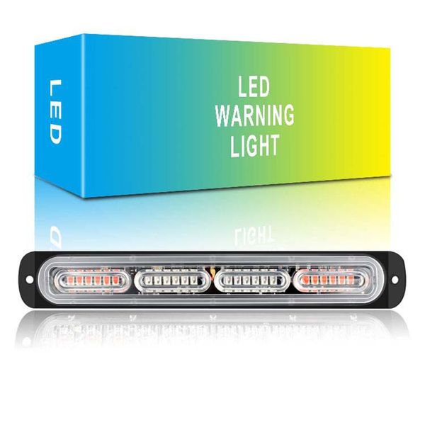 24 LED Carro Caminhão Farol de Emergência 12-24V Intermitente Automático Barras Marcadoras Laterais Luzes Estroboscópicas de Aviso DHL FEDEX