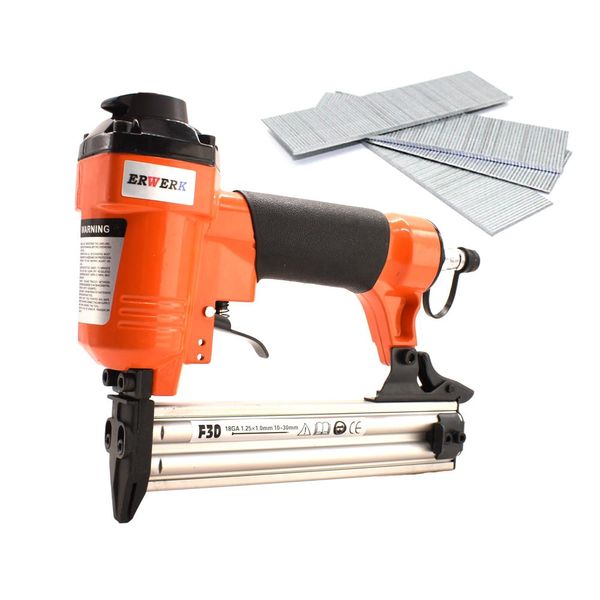 Arma pneumática dos pregos do ar de Brad Nailer F30 dos marceneiros 18GA para o woodworking da mobília