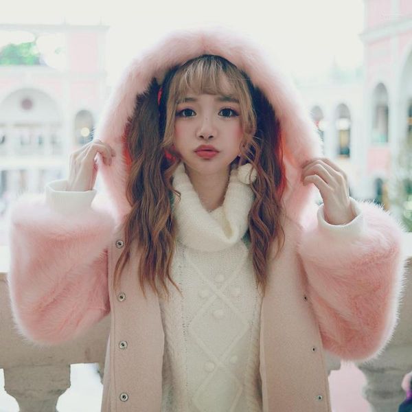 Женские куртки принцесса сладкая лолита розовая и синяя бейсбольная куртка Bobon21 Lazy теплое пальто Супер густое ветровое стекло C1424