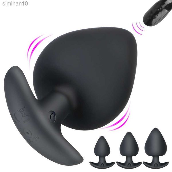 Bumbum dildo vibrador anal plugue anal brinquedo sexual para homens e mulheres massagem de próstata ponto g vibrador 10 frequência controle remoto sem fio l230518