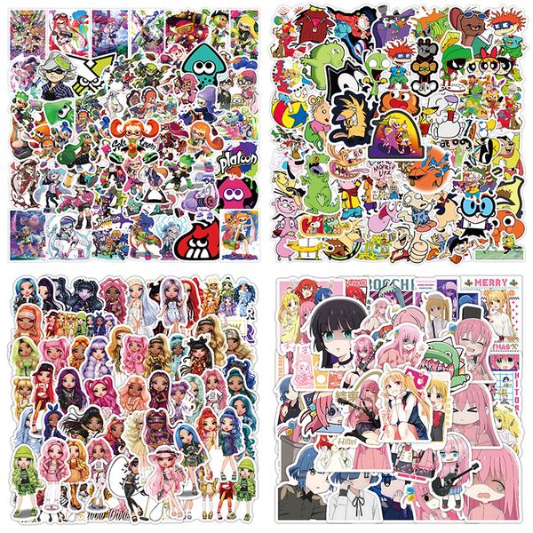 50PCS Spiel Anime Aufkleber Boochi The Rock Comic Graffiti Aufkleber Kinder Spielzeug Skateboard Auto Motorrad Fahrrad Aufkleber Cartoon Puppe Aufkleber Großhandel 4 Stile