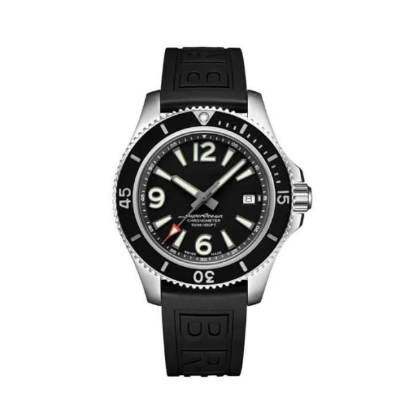 Роскошные новые мужские часы Ocean Вращающаяся граница черная синяя резиновая из нержавеющая сталь сапфировое стекло автоматическое механическое движение AAA Watch