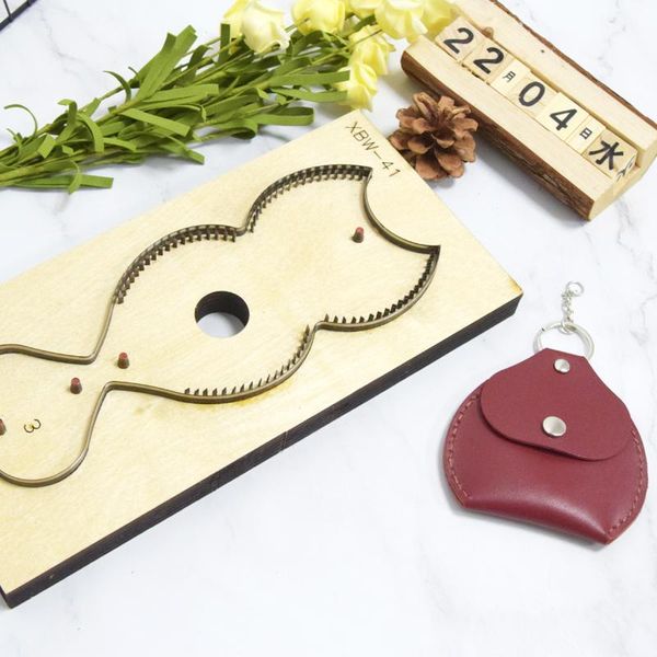 Stampare la taglio del legno per le legno di cuoio per pelle fai -da -te per tastiera fatta a mano decorazione di taglio della regola in acciaio per la borsa