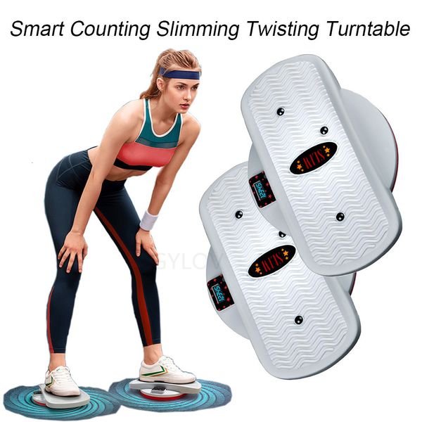 Twist Boards Smart Step Counting Twisting Plate Fitness Abnehmen Step Platform Fitness Doppelpedal Magnet Taille Wriggling Plate 230606