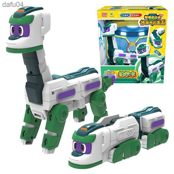 Neue Saison 5 ABS Big Gogo Dino Deformationsauto/Dinosaurier mit Sound Actionfiguren Transformation Dinosaurier Zug Spielzeug für Kinder L230522