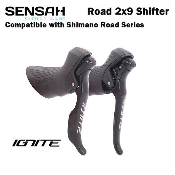 Desviadores de bicicleta SENSAH IGNITE Road Bike Shifter 2x8 2x9 Alavanca de freio de velocidade Bicicleta R7000 Tiagra Sora sensah empire pro sensah groupset 230606