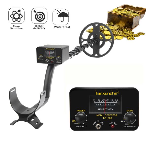 Metal detector industriali TC-200 Metal detector professionale Pinpointer Gold Finder Machine Cacciatore di tesori portatile Gold Metal Detector 230606