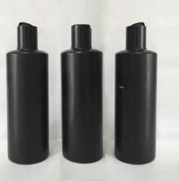 Großhandel 20 Stück 300 ml leere Kosmetikflaschen aus Kunststoff mit Scheibenverschluss, 10 Unzen Fläschchen PET-Flaschen, leerer schwarzer Reisebehälter Classic