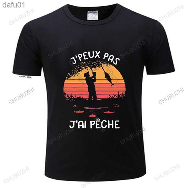 I Can Not I Have Fishing T Shirt Vintage Gift For Fisherman EU Size tee shirt neck neck Crew neck top Tees L230520