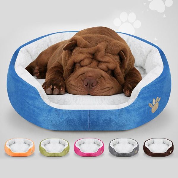 Käfige Haustier Hundebett Matte für kleine Hunde Katze Decke Haustiere Haus Welpe Französische Bulldogge Zwinger Berber Fleece Winter Warme Haustierbetten Matratze