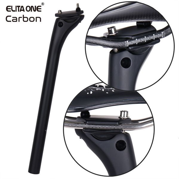 Espigão de selim de carbono ELITAONE MTB 31.630.927.2 Offset 20 mm para bicicleta de estrada Capa de base de fibra de carbono 230606