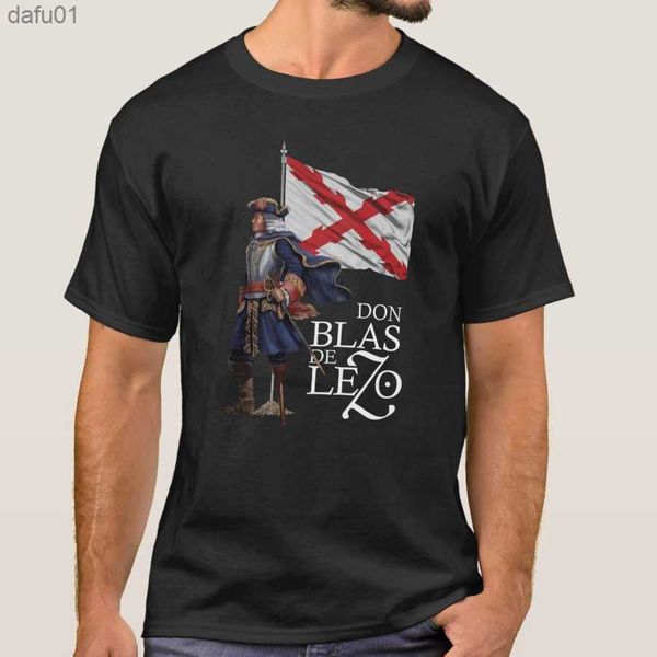 Maglietta dell'eroe leggendario spagnolo Don Blas De Lezo. Nuova T-shirt O-Collo a maniche corte in cotone 100% Top da uomo casual L230520