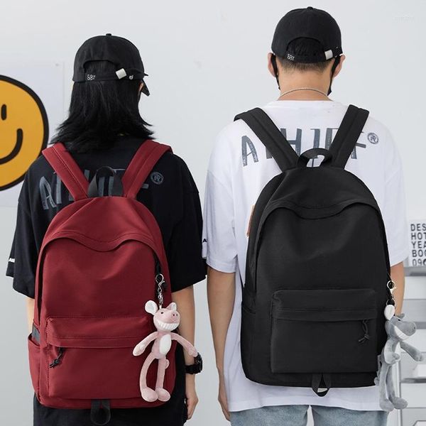 Mochila escolar feminina japonesa de grande capacidade para meninas estilo minimalista mochilas estudantis à prova d'água para viagem