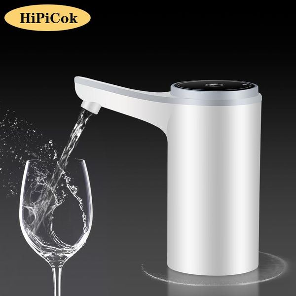 Elettrodomestici HiPiCok Distributore di Acqua Pompa per Bottiglia d'Acqua 19 Litri USB Ricaricabile Mini Pompa per Acqua Potabile Elettrica Distributore di Bevande per Bottiglia