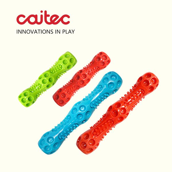 Brinquedos para cães CAITEC Squeaking Stick Floatable Springy Adequado para jogar e perseguir Brinquedo muito macio para animais de estimação 2 tamanhos disponíveis