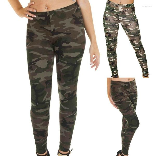 Damen Leggings 2023 Camouflage Damen für Leggins Hohe Taille Lounge Hosen Slim Stretch Hose Armee Grün Deportes Sportwears